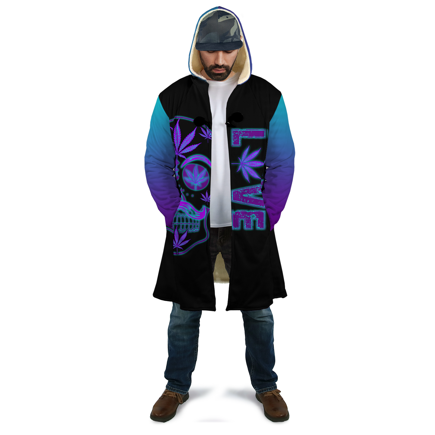 420 Dad Hoodie Coat for Men and Woman HAC020501-Apparel-SUN-Hooded Blanket-S-Vibe Cosy™