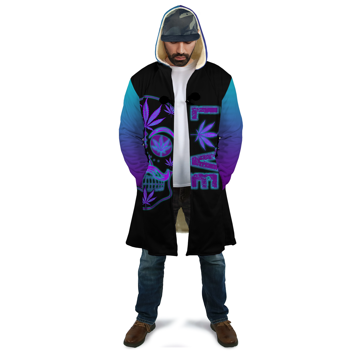 420 Dad Hoodie Coat for Men and Woman HAC020501-Apparel-SUN-Hooded Blanket-S-Vibe Cosy™