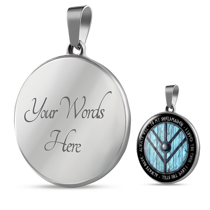 To My ShieldMaiden - I loved you then I love you still-Jewelry-ShineOn Fulfillment-Luxury Necklace (Silver)-No-Vibe Cosy™