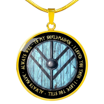 To My ShieldMaiden - I loved you then I love you still NL42-Jewelry-HP Arts-Luxury Necklace (Silver)-No-Vibe Cosy™
