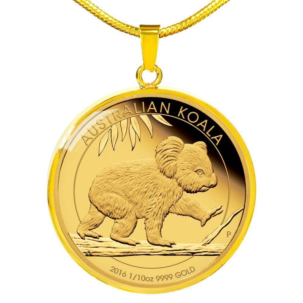 Australia Koala Coin Style Golden Necklace-Jewelry-HP Arts-Luxury Necklace (Gold)-Vibe Cosy™