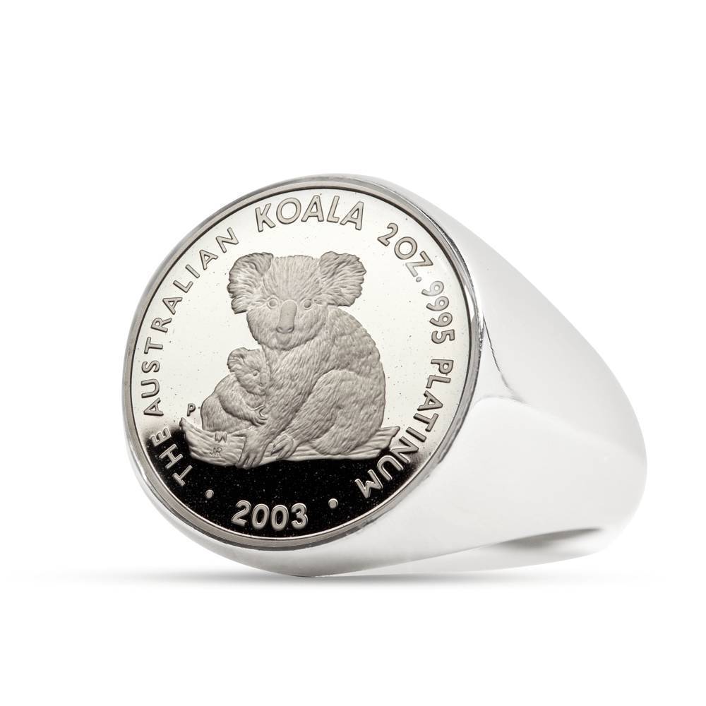 Koala Coin Ring Australia 07 K5-RINGS-HP Arts-Stainless Steel Signet Ring-Vibe Cosy™