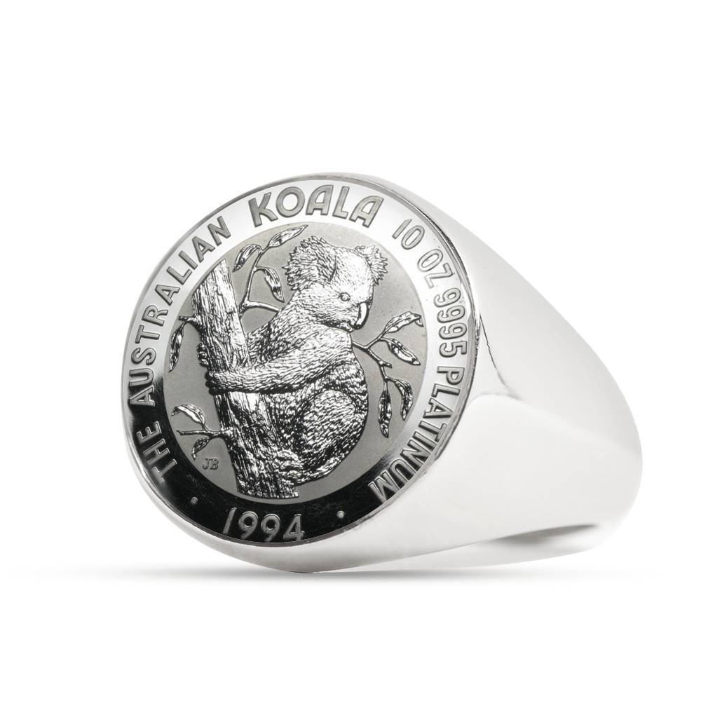 Koala Coin Ring Australia 05 K5-RINGS-HP Arts-Stainless Steel Signet Ring-Vibe Cosy™