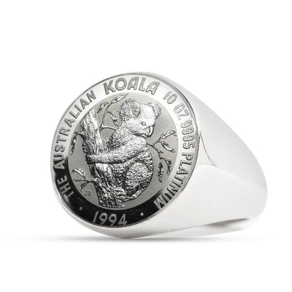 Koala Coin Ring Australia 05 K5-RINGS-HP Arts-Stainless Steel Signet Ring-Vibe Cosy™