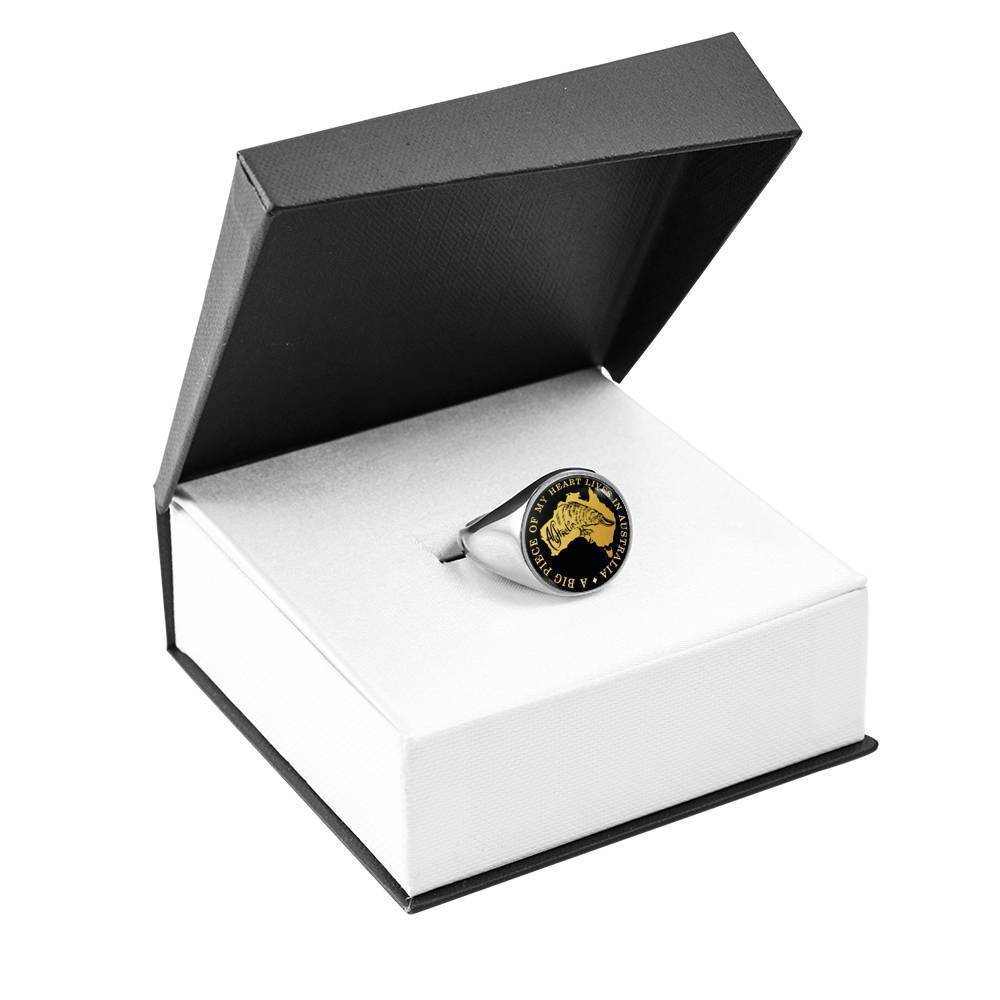 Platypus Australia Ring J8-RINGS-HP Arts-Stainless Steel Signet Ring-Vibe Cosy™