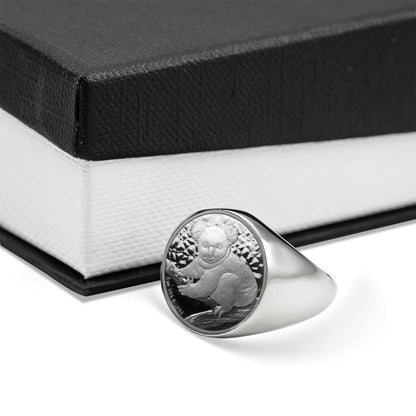 Koala Coin Ring Australia 09 K5-RINGS-HP Arts-Stainless Steel Signet Ring-Vibe Cosy™