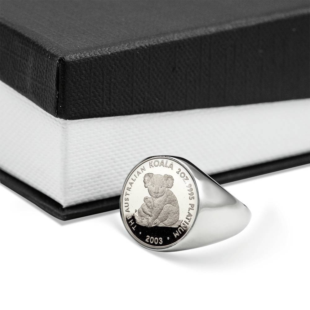 Koala Coin Ring Australia 07 K5-RINGS-HP Arts-Stainless Steel Signet Ring-Vibe Cosy™