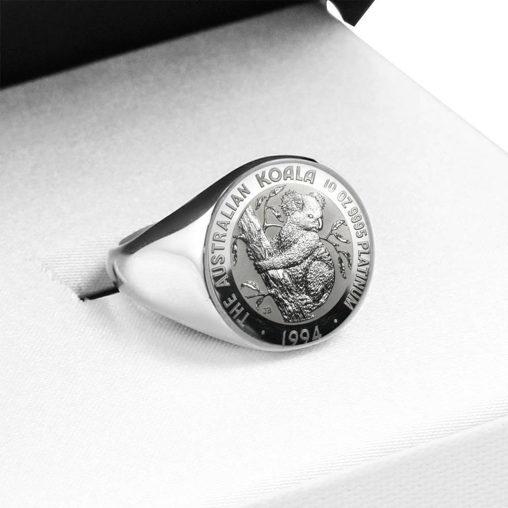 Koala Coin Ring Australia 05 K5-RINGS-HP Arts-Stainless Steel Signet Ring-Vibe Cosy™