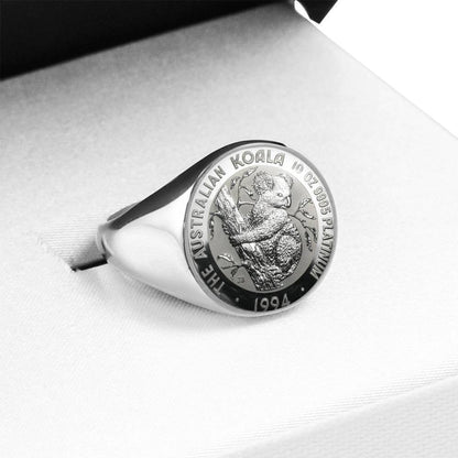 Koala Coin Ring Australia 05 K5-RINGS-HP Arts-Stainless Steel Signet Ring-Vibe Cosy™