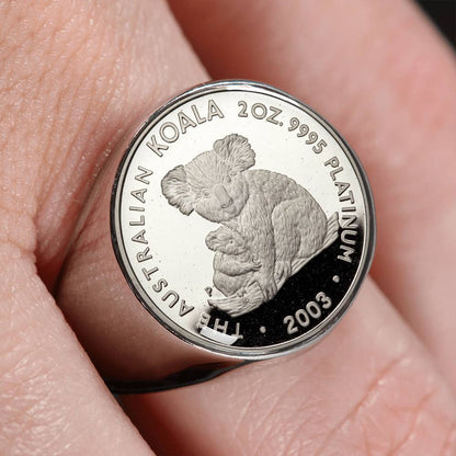 Koala Coin Ring Australia 07 K5-RINGS-HP Arts-Stainless Steel Signet Ring-Vibe Cosy™
