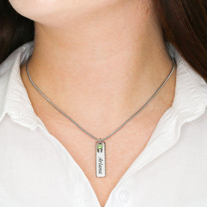 Birthstone Necklace Women Birthstone Necklace For Girlfriend From Boyfriend Gift For Girlfriend Birthday Gift For Girlfriend Women Personalizes Birthstone Necklace For Girlfriend NL53-Jewelry-ShineOn Fulfillment-Birthstone Name Necklace (Stainless Steel)-Vibe Cosy™