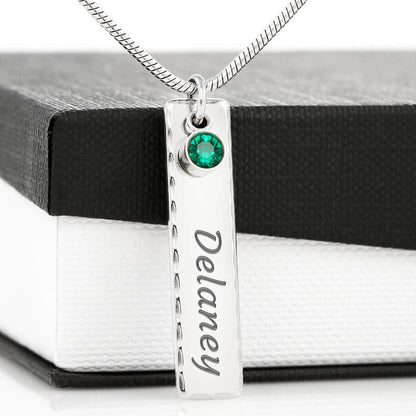 Birthstone Necklace Women Birthstone Necklace For Girlfriend From Boyfriend Gift For Girlfriend Birthday Gift For Girlfriend Women Personalizes Birthstone Necklace For Girlfriend NL53-Jewelry-ShineOn Fulfillment-Birthstone Name Necklace (Stainless Steel)-Vibe Cosy™