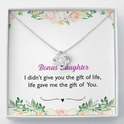Bonus Daughter Gift - Life Gave Me Gift of You Infinity Necklace