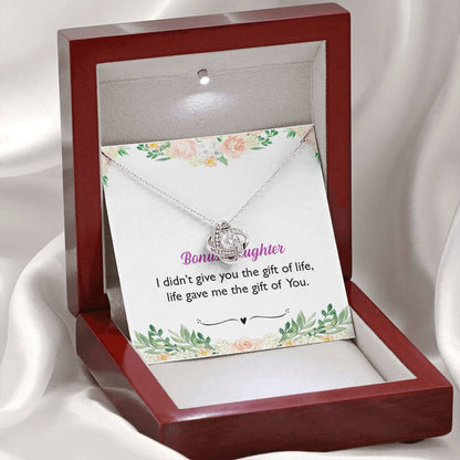 Bonus Daughter Gift - Life Gave Me Gift of You Infinity Necklace