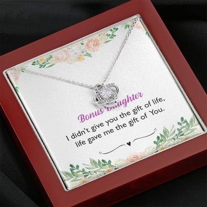 Bonus Daughter Gift - Life Gave Me Gift of You Infinity Necklace