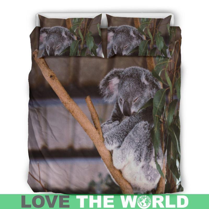 AUSTRALIA KOALA BEDDING SET 01 S12-BEDDING SETS-HP Arts-Bedding Set - Beige - AUSTRALIA KOALA BEDDING SET 02 S12-Queen/Full-Vibe Cosy™