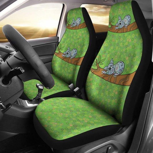 AUSTRALIA KOALA CAR SEAT COVERS H4-CAR SEAT COVERS-HP Arts-Car Seat Covers - AUSTRALIA KOALA-Universal Fit-Vibe Cosy™