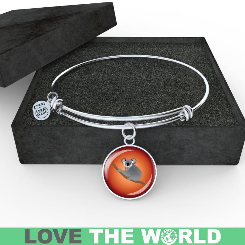 Australia Koala Circle Jewelries NN8-JEWELRIES-HP Arts-Luxury Bangle (Silver)-Vibe Cosy™