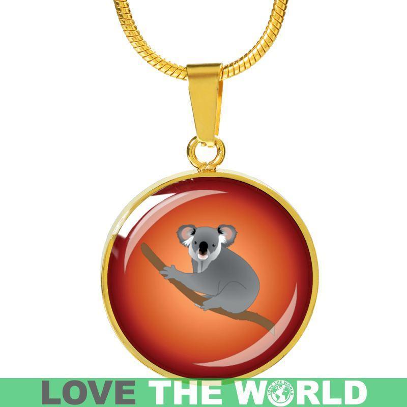 Australia Koala Circle Jewelries NN8-JEWELRIES-HP Arts-Luxury Necklace (Gold)-Vibe Cosy™