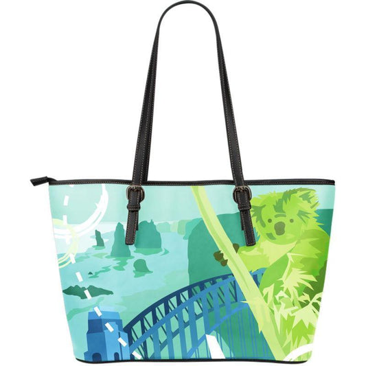 AUSTRALIA KOALA LARGE LEATHER TOTE BAG K5-LEATHER TOTES-HP Arts-AUSTRALIA KOALA LARGE LEATHER TOTE BAG C1-Vibe Cosy™