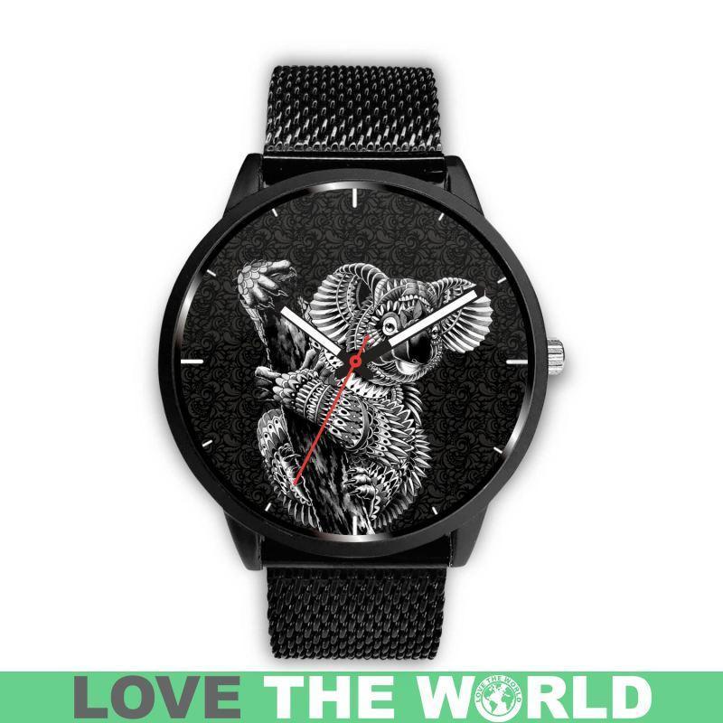 AUSTRALIA KOALA LEATHER/STEEL WATCHES T1-LEATHER-STEEL WATCHES-HP Arts-Mens 40mm-Pink-Vibe Cosy™