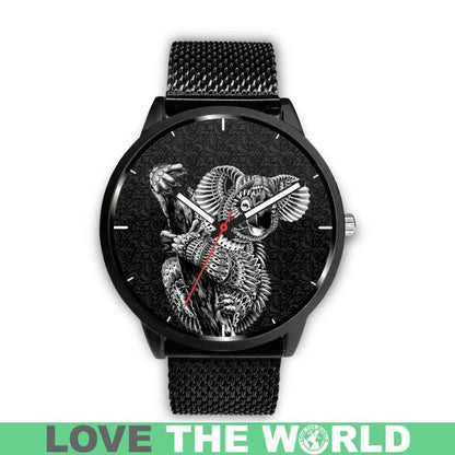 AUSTRALIA KOALA LEATHER/STEEL WATCHES T1-LEATHER-STEEL WATCHES-HP Arts-Mens 40mm-Pink-Vibe Cosy™