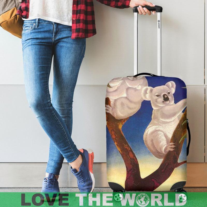 Australia - Koala Luggage Cover 07 NN8-LUGGAGE COVERS-HP Arts-Luggage Covers - AUSTRALIA - KOALA LUGGAGE COVER 07 NN8-Small 18-22 in / 45-55 cm-Vibe Cosy™