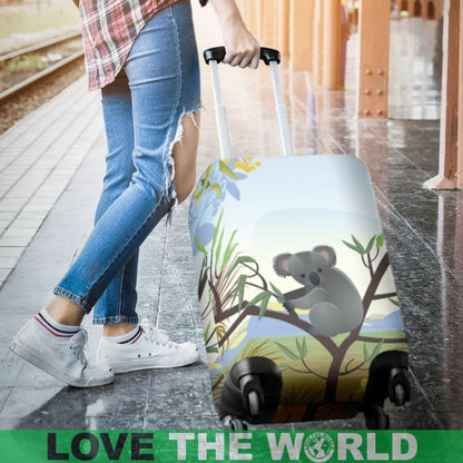 AUSTRALIA KOALA LUGGAGE COVER K5-LUGGAGE COVERS-HP Arts-Luggage Covers - AUSTRALIA KOALA LUGGAGE COVER C1-Small 18 -22 in / 45-55 cm-Vibe Cosy™