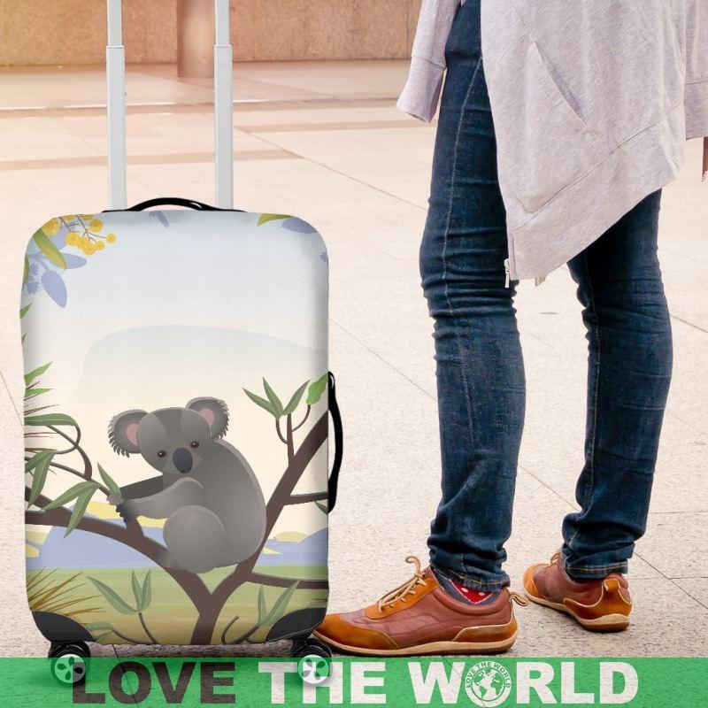 AUSTRALIA KOALA LUGGAGE COVER K5-LUGGAGE COVERS-HP Arts-Luggage Covers - AUSTRALIA KOALA LUGGAGE COVER C1-Small 18 -22 in / 45-55 cm-Vibe Cosy™