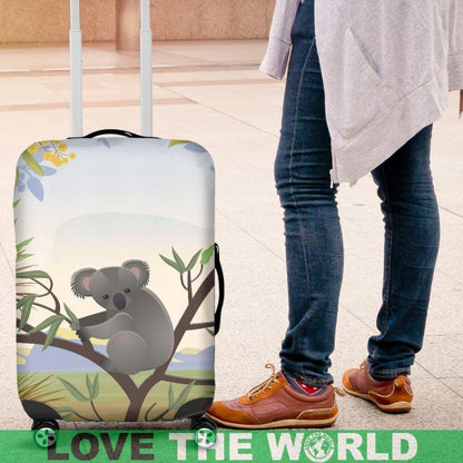 AUSTRALIA KOALA LUGGAGE COVER K5-LUGGAGE COVERS-HP Arts-Luggage Covers - AUSTRALIA KOALA LUGGAGE COVER C1-Small 18 -22 in / 45-55 cm-Vibe Cosy™