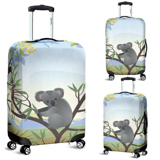 AUSTRALIA KOALA LUGGAGE COVER K5-LUGGAGE COVERS-HP Arts-Luggage Covers - AUSTRALIA KOALA LUGGAGE COVER C1-Small 18 -22 in / 45-55 cm-Vibe Cosy™