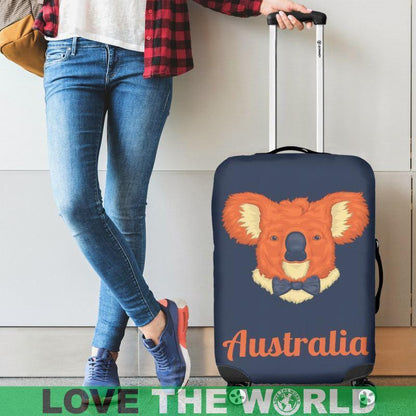AUSTRALIA KOALA LUGGAGE COVER A1-LUGGAGE COVERS-HP Arts-Luggage Covers - AUSTRALIA KOALA LUGGAGE COVER DN1-Small 18-22 in / 45-55 cm-Vibe Cosy™