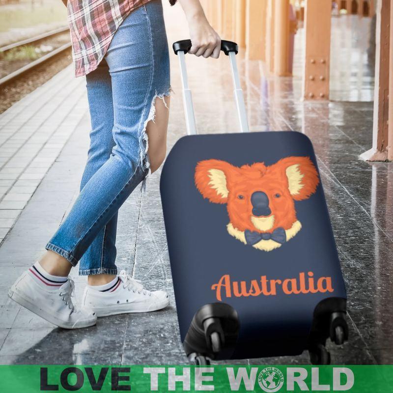 AUSTRALIA KOALA LUGGAGE COVER A1-LUGGAGE COVERS-HP Arts-Luggage Covers - AUSTRALIA KOALA LUGGAGE COVER DN1-Small 18-22 in / 45-55 cm-Vibe Cosy™