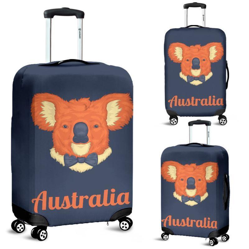 AUSTRALIA KOALA LUGGAGE COVER A1-LUGGAGE COVERS-HP Arts-Luggage Covers - AUSTRALIA KOALA LUGGAGE COVER DN1-Small 18-22 in / 45-55 cm-Vibe Cosy™