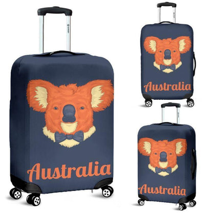AUSTRALIA KOALA LUGGAGE COVER A1-LUGGAGE COVERS-HP Arts-Luggage Covers - AUSTRALIA KOALA LUGGAGE COVER DN1-Small 18-22 in / 45-55 cm-Vibe Cosy™