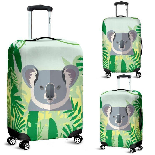 AUSTRALIA KOALA ON THE JUNGLE LUGGAGE COVER K5-LUGGAGE COVERS-HP Arts-Luggage Covers - AUSTRALIA KOA ON THE JUNGLE LUGGAGE COVER C1-Small 18-22 in / 45-55 cm-Vibe Cosy™