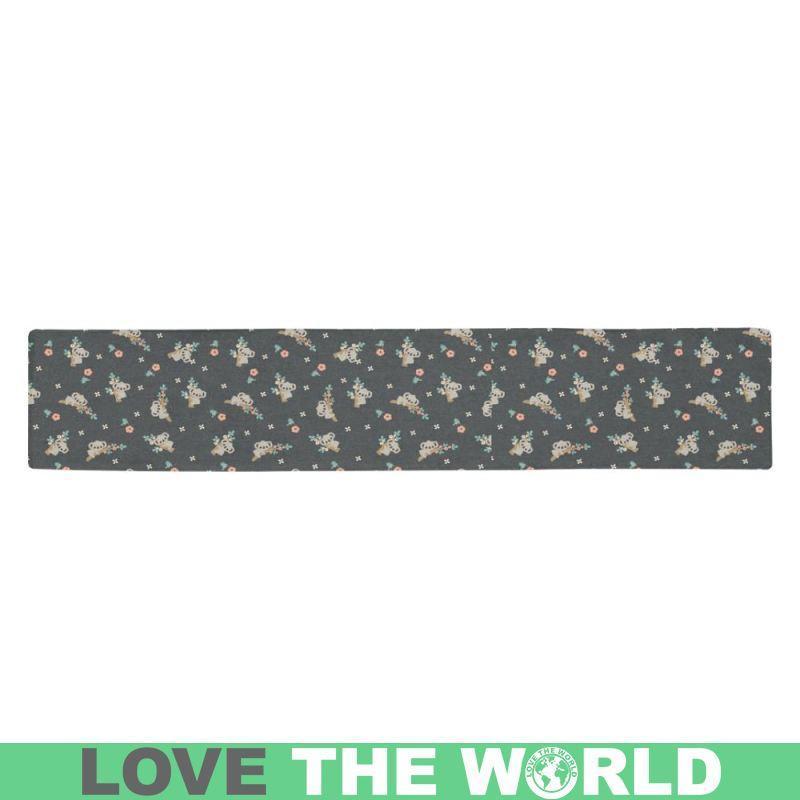 AUSTRALIA KOALA TABLE RUNNERS S12-TABLE RUNNERS-HP Arts-One Size-AUSTRALIA KOALA TABLE RUNNERS S12 Table Runner 14x72 inch-Vibe Cosy™