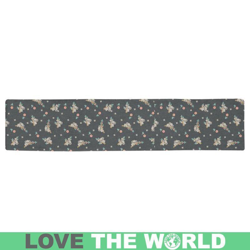 AUSTRALIA KOALA TABLE RUNNERS S12-TABLE RUNNERS-HP Arts-One Size-AUSTRALIA KOALA TABLE RUNNERS S12 Table Runner 16x72 inch-Vibe Cosy™