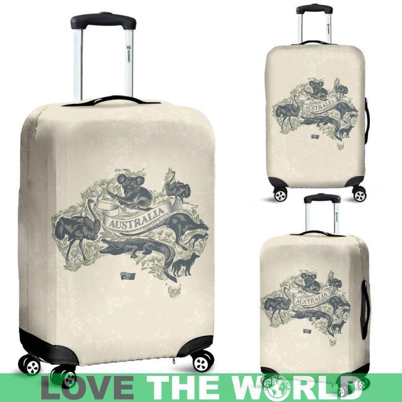 AUSTRALIA LUGGAGE COVER 02 K5-LUGGAGE COVERS-HP Arts-Luggage Covers - AUSTRALIA LUGGAGE COVER 02 C1-Small 18-22 in / 45-55 cm-Vibe Cosy™