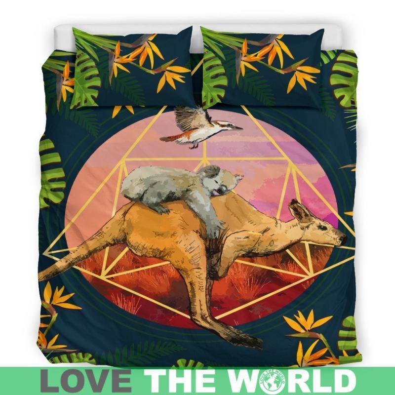 Australian Bedding Set - Animal™ K5-BEDDING SETS-HP Arts-Navy - Inner Color Beige-King-Navy-Vibe Cosy™