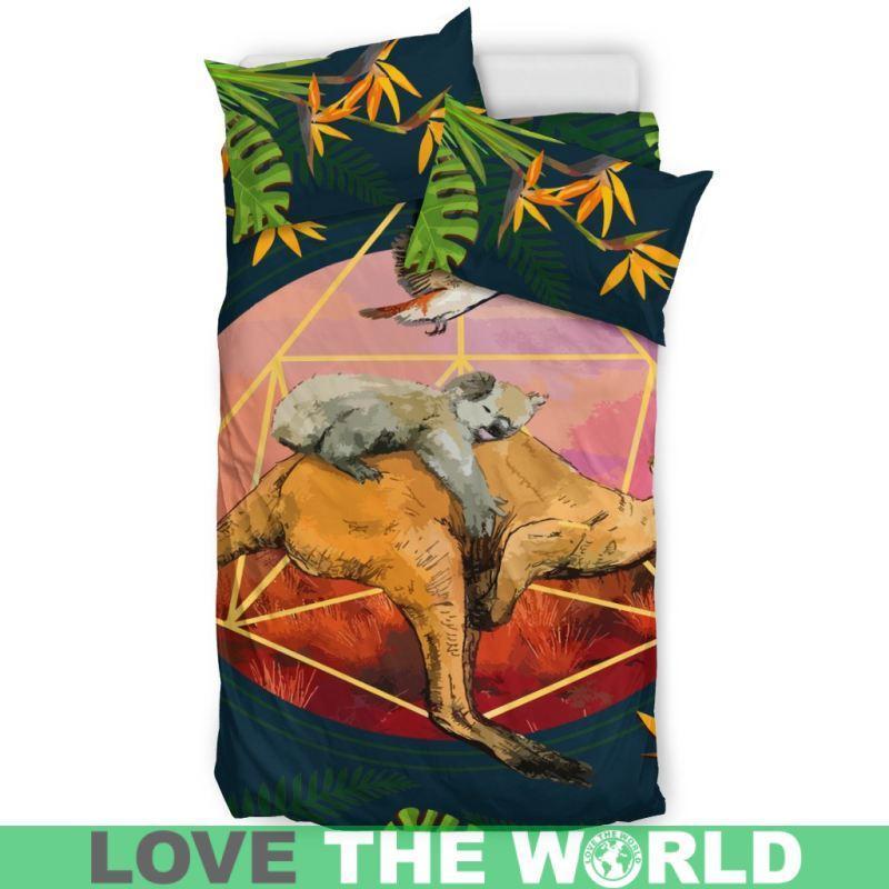 Australian Bedding Set - Animal™ K5-BEDDING SETS-HP Arts-Navy - Inner Color Black-Twin-Navy-Vibe Cosy™