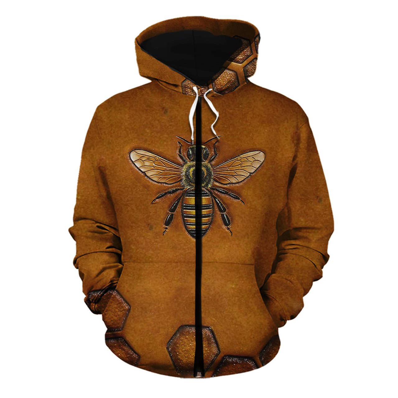 Bee 3d hoodie shirt for men and women HG41309-Apparel-HG-Zip hoodie-S-Vibe Cosy™