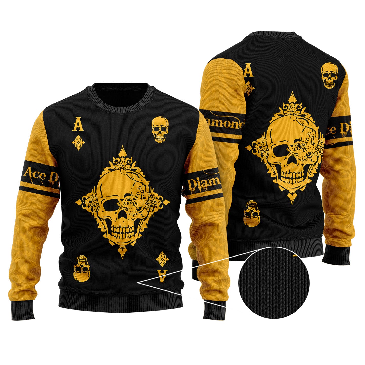 Ace Diamond 3D All Over Printed Unisex Shirts