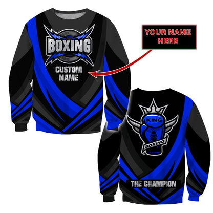 Customize Name Boxing 3D All Over Printed Unisex Shirts