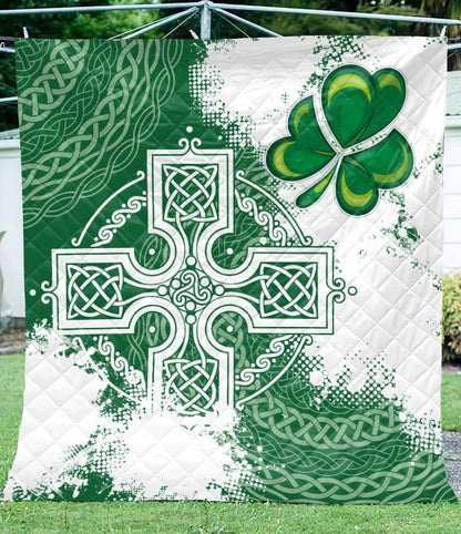 Celtic Cross 3D All Over Printed Quilt