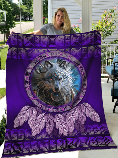 Wolf 3D All Over Printed Blanket
