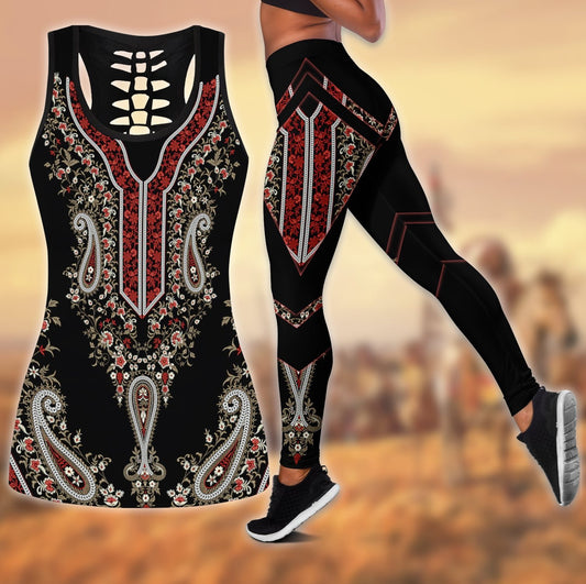 3D All Over Printed Legging + Hollow Tank Combo