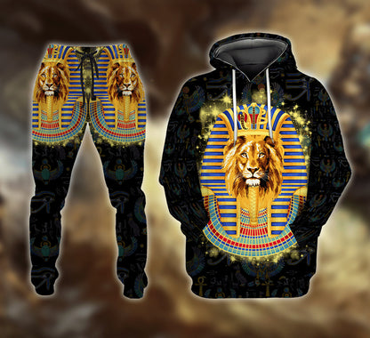 Lion Pharaoh 3D All Over Printed Unisex Shirts