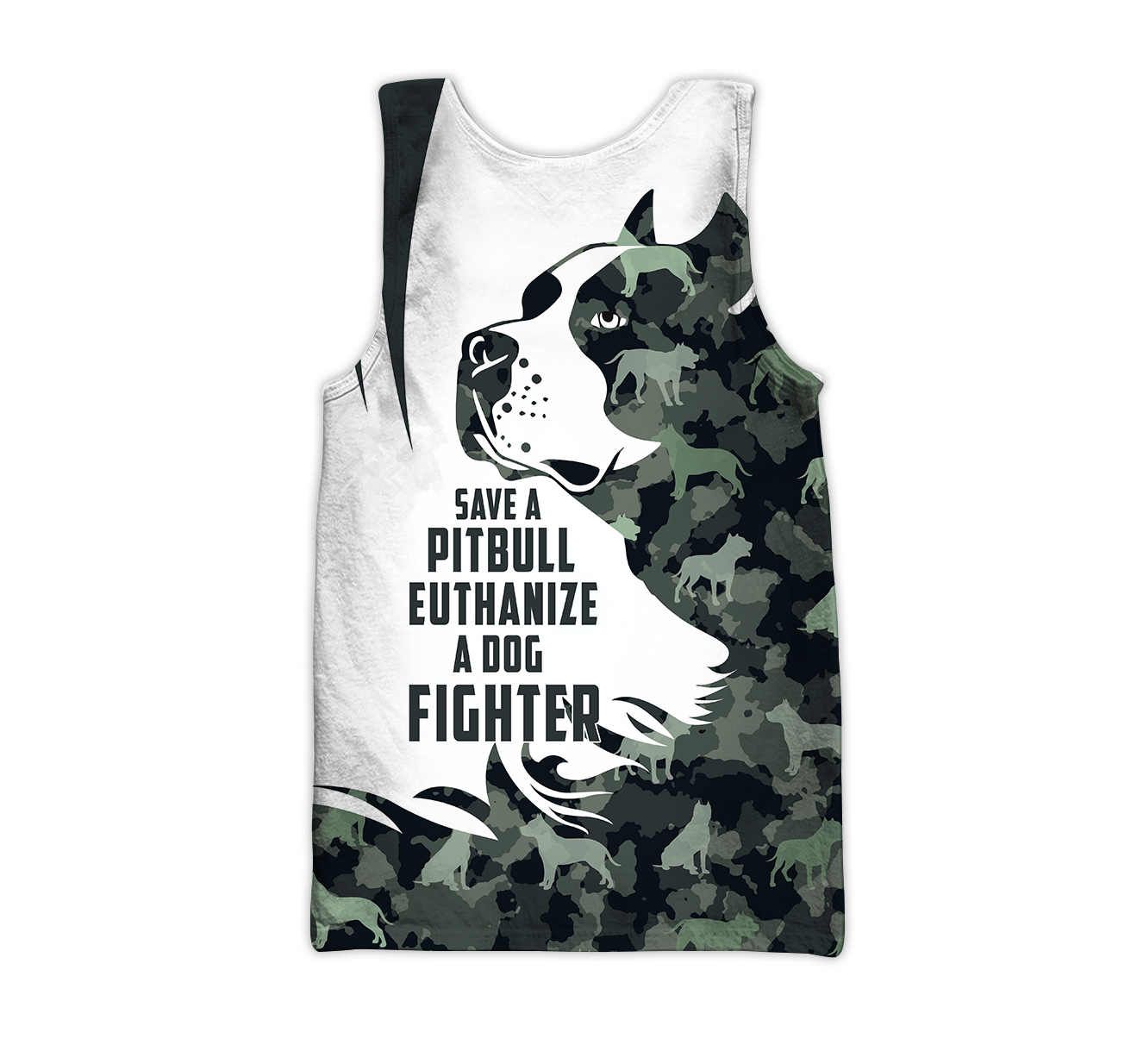 Save A Pit Bull Euthanize A Dog Fighter Camo Hoodie Shirt for Men and Women TR0810203