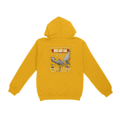 Vibecosy Does Not End, No Man Left Behind On The Battlefield Hoodie